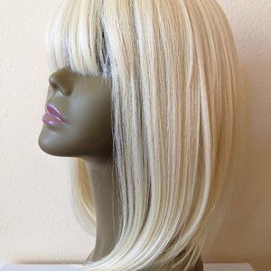BRAND NEW Premium Synthetic Blonde Bob with Bangs